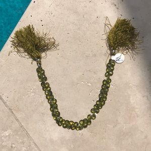 A strand of Green Tourmaline